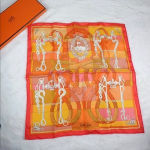 Hermès 100% Sil Handkerchief